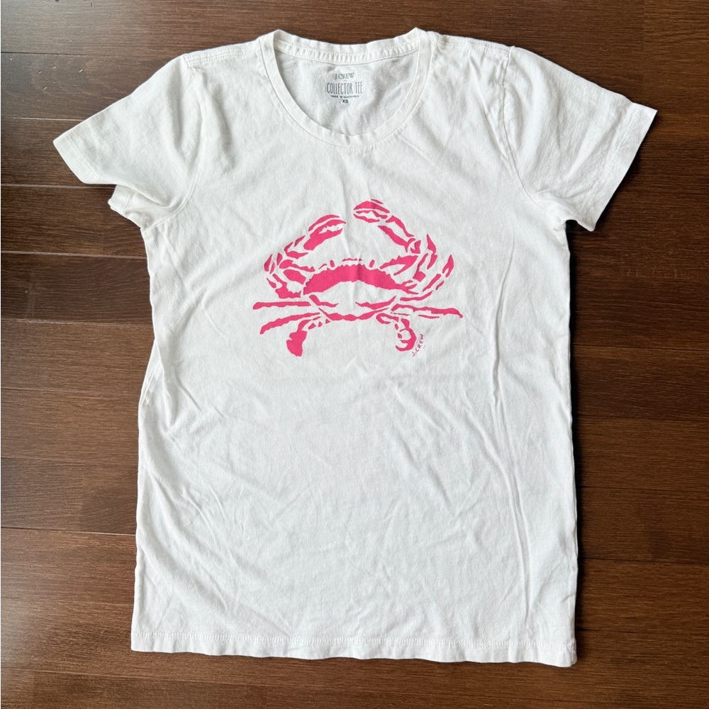 J.Crew Factory crab graphic collector tee XS like new